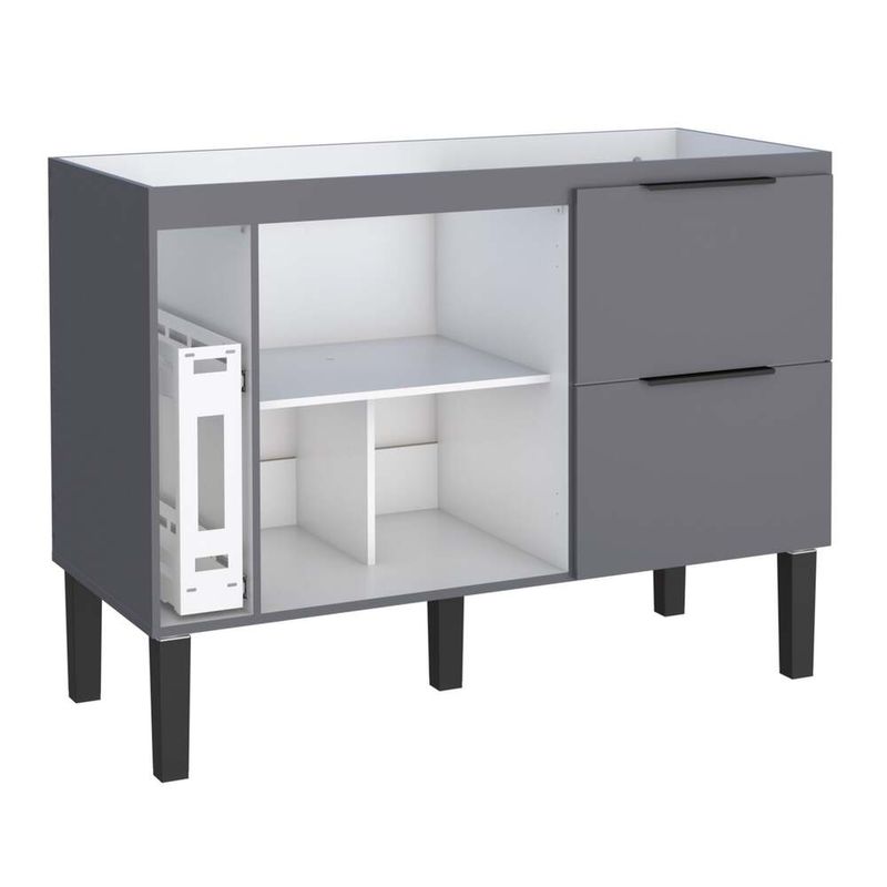 Gabinete-para-Cozinha-Cisne-114x515x86cm-MDP-MDF-Cinza