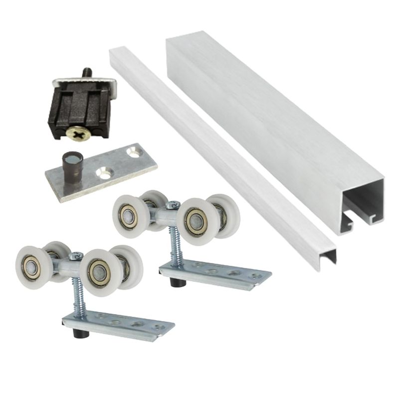 Kit-para-Porta-de-Correr-Banda-04-Rodizios-2m-80kg-Aluminio-Natural