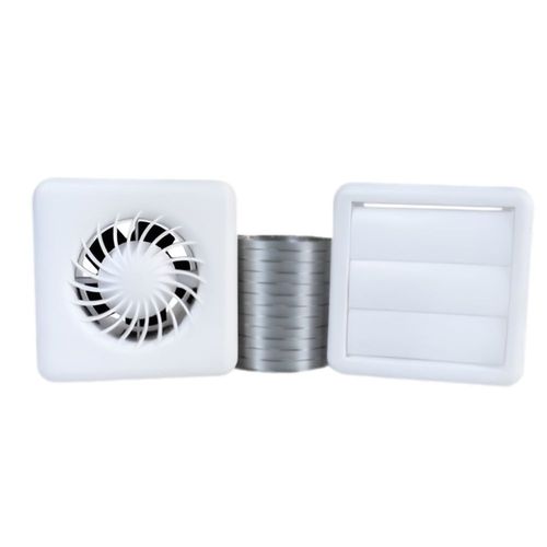 Kit Renovador de Ar Air Brise 80 Residencial 100mm 20W Branco Bivolt