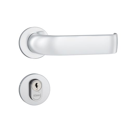 Fechadura Externa Roseta Redonda 1601/39 55MM Inox Cromado