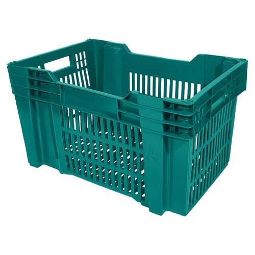 Caixa Plástica Multiuso Vazada 31ECX 50,5L até 30Kg Verde