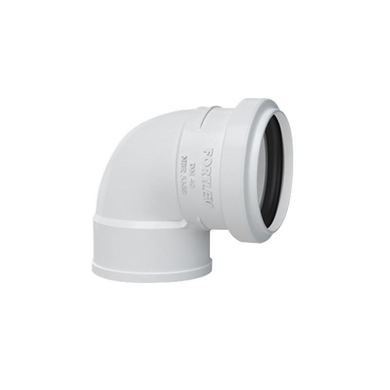 Joelho-90-com-Anel-para-Esgoto-Serie-Normal-PVC-DN-40-Fortlev