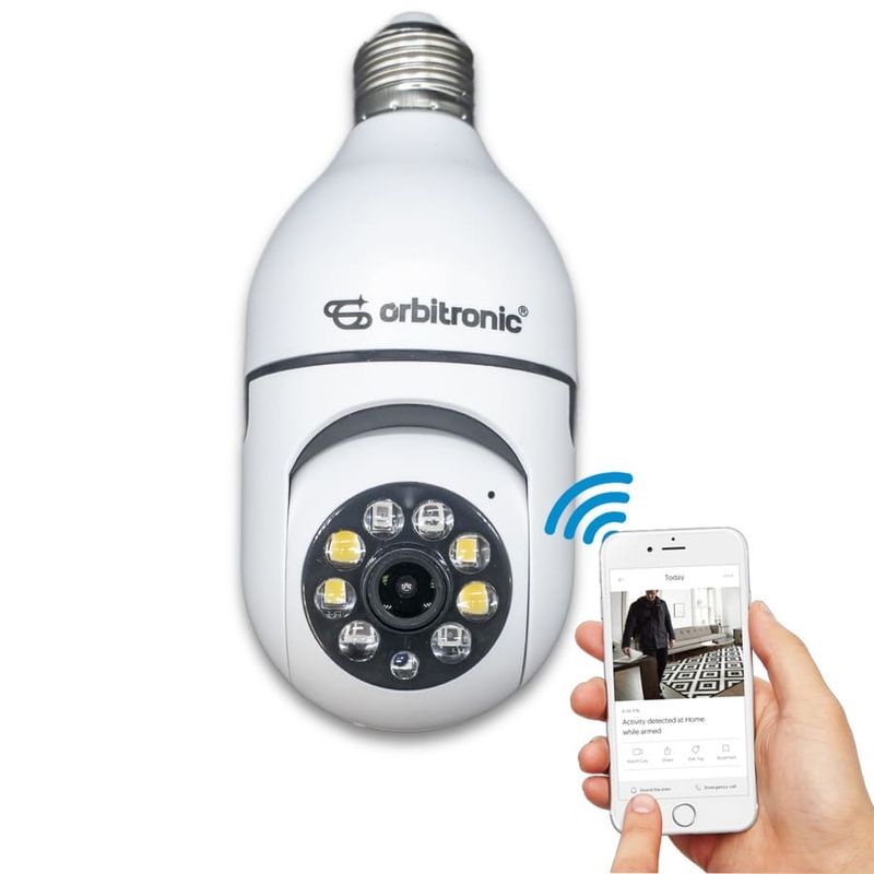 Camera-Wi-fi-Lampada-HD-1.3MP-Interna-Espia-com-Rastreio-ORB777-Branca