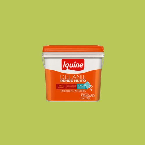 Tinta Standard Acrílica Fosco Delanil Verde Limão 3,6L Iquine
