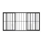 Janela-de-Correr-4-Folhas-com-Grade-Aluminio-Preto-100x150cm