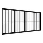 Janela-de-Correr-4-Folhas-com-Grade-Aluminio-Preto-100x150cm