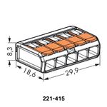 Conector-Emenda-5-Polos-ate-4mm²-32A-IP20-Wago-4-Pecas