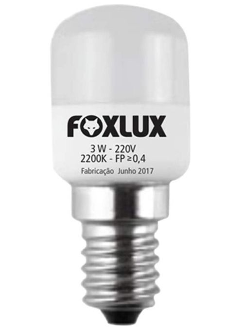 Lâmpada de LED para Geladeira 3W E14 180 Lúmens Luz Amarela 220V