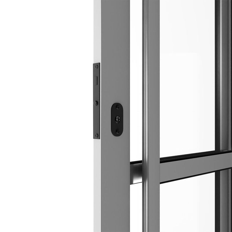 Porta-de-Correr-4-Folhas-Vidro-Liso-Aluminio-Brilhante-210x200cm