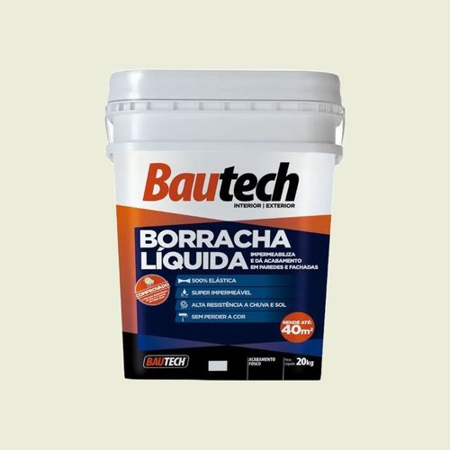 Tinta Acrílica Impermeabilizante Borracha Líquida Branco 20Kg Bautech