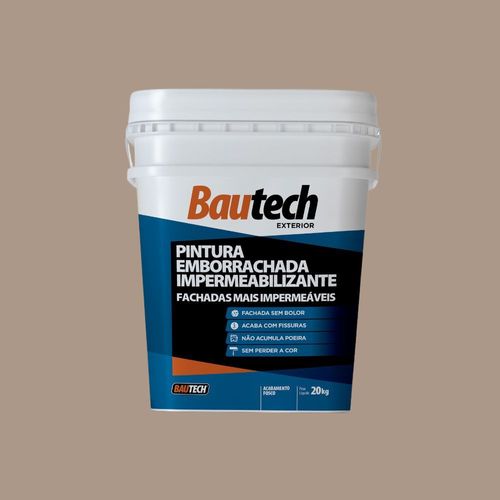 Tinta Acrílica Fosco Emborrachada Camurça 20Kg Bautech