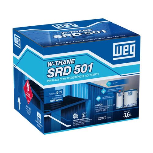 Kit Tinta PU 501 Preto com Catalisador 3,6L Weg