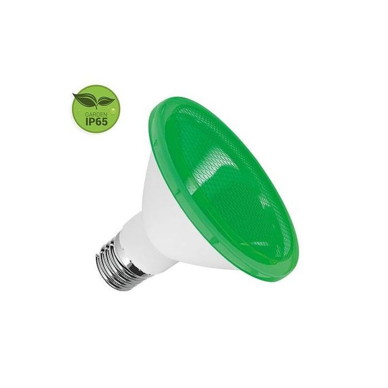 Lampada-de-LED-PAR30-10W-IP65-E27-Luz-Verde