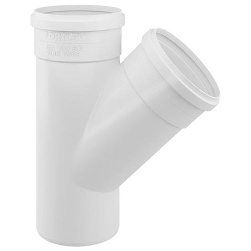 Juncao-Simples-Esgoto-Serie-Normal-PVC-DN-100-Fortlev