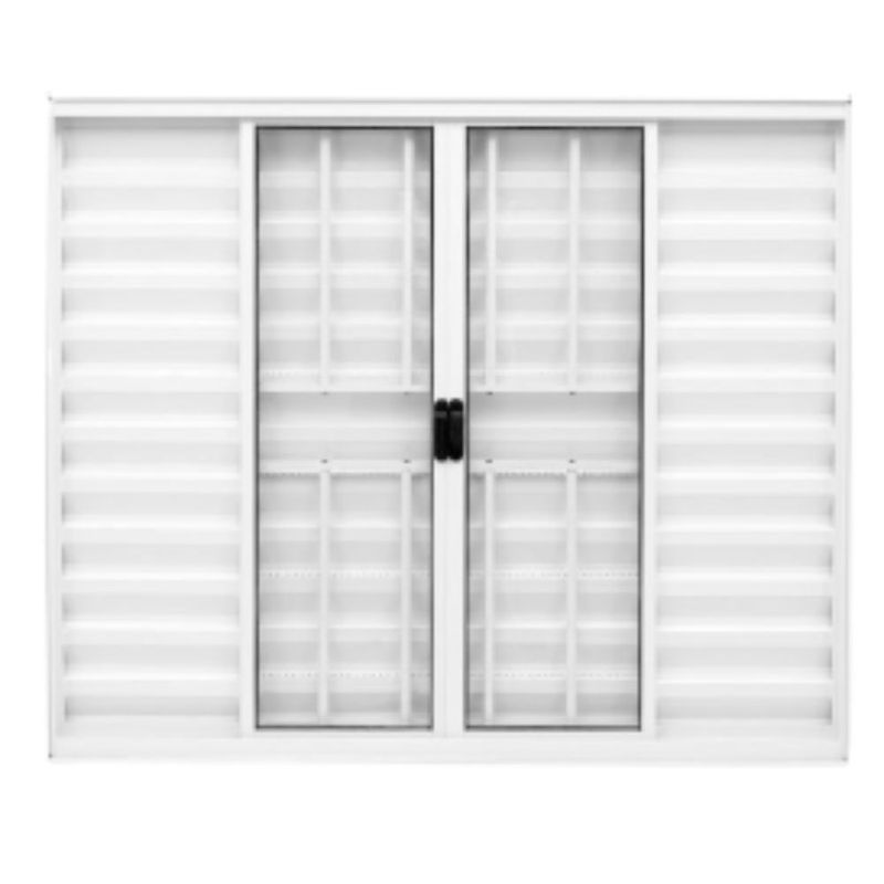 Veneziana-6-Folhas-com-Grade-Aluminio-Branco-100x150cm