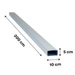 Condutor-Retangular-Aco-Corte-33-Galvalume-2m-Calhaforte