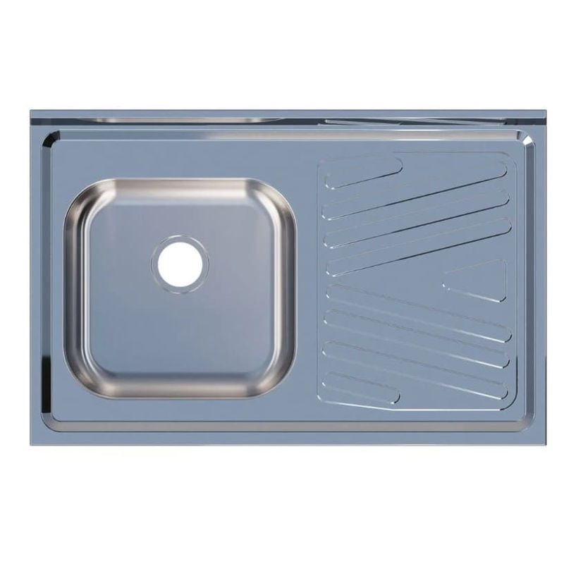 Pia-para-Cozinha-430-Aco-Inox-100x52cm-com-Cuba-Deslocada