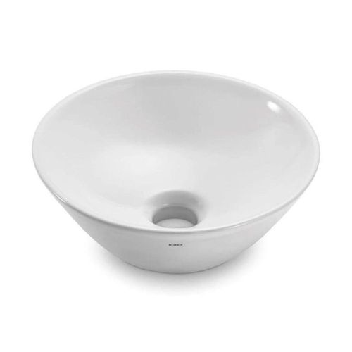 Cuba de Apoio Redonda Branca 29cm Louça Icasa ICA15-00