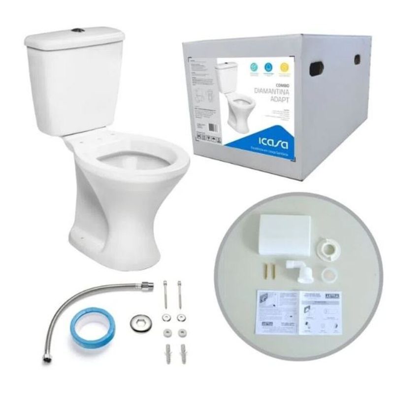 Kit-Vaso-Sanitario-com-Caixa-Acoplada-Adapt-3-6L-Branco-Icasa