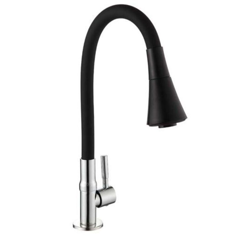 Torneira-para-Cozinha-Mesa-1-4V-Bica-Alta-Preto-Conic-Flex