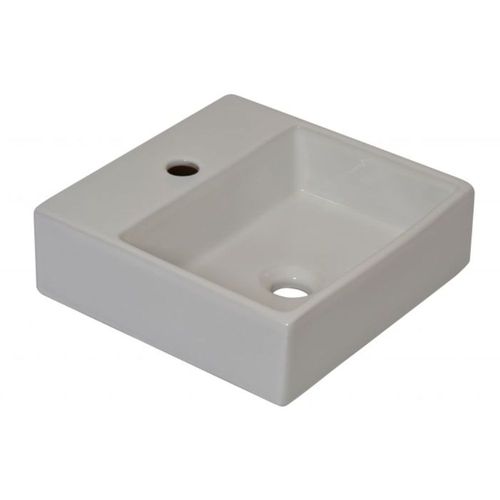 Cuba de Apoio Quadrada Branca 35,5x36cm Louça Fiori 55CB17