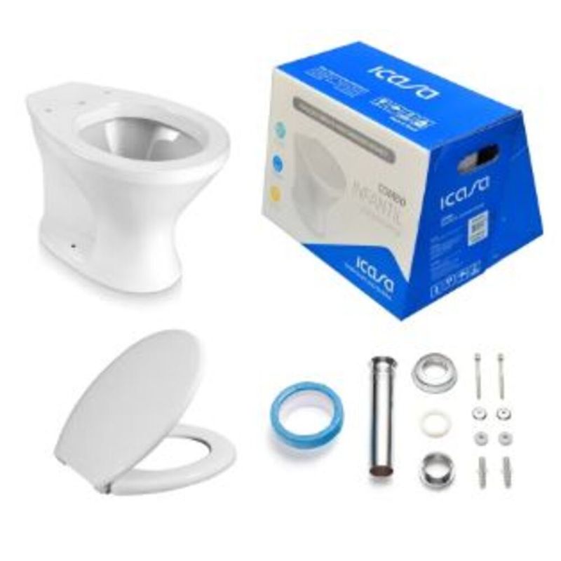Kit-Vaso-Sanitario-Convencional-Saida-Vertical-Infantil-Branco-Icasa