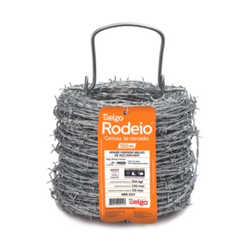 Arame-Farpado-Rodeio-Aco-Zincado-100m-ArcelorMittal