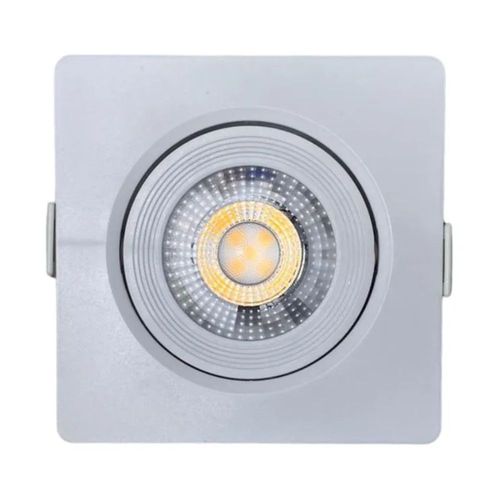 Spot de Led de Embutir Quadrado Branco 5W 400 Lúmens Luz Branca