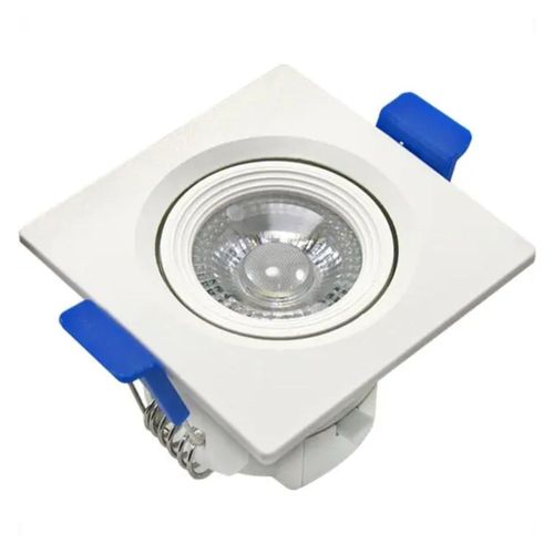 Spot de Led de Embutir Quadrado Branco 7W 560 Lúmens Luz Branca