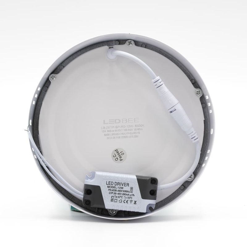 Painel-de-LED-Sobrepor-12W-16cm-840-Lumens-Luz-Branca