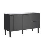 Gabinete-para-Cozinha-Cisne-145x515x86cm-MDP-MDF-Preto
