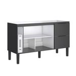 Gabinete-para-Cozinha-Cisne-145x515x86cm-MDP-MDF-Preto