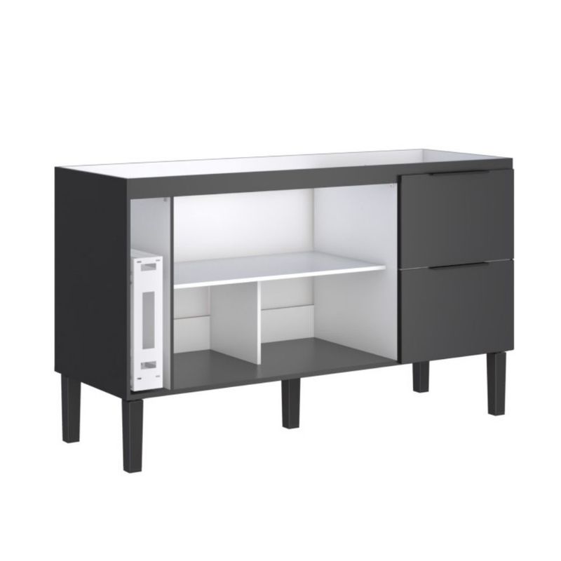 Gabinete-para-Cozinha-Cisne-145x515x86cm-MDP-MDF-Preto