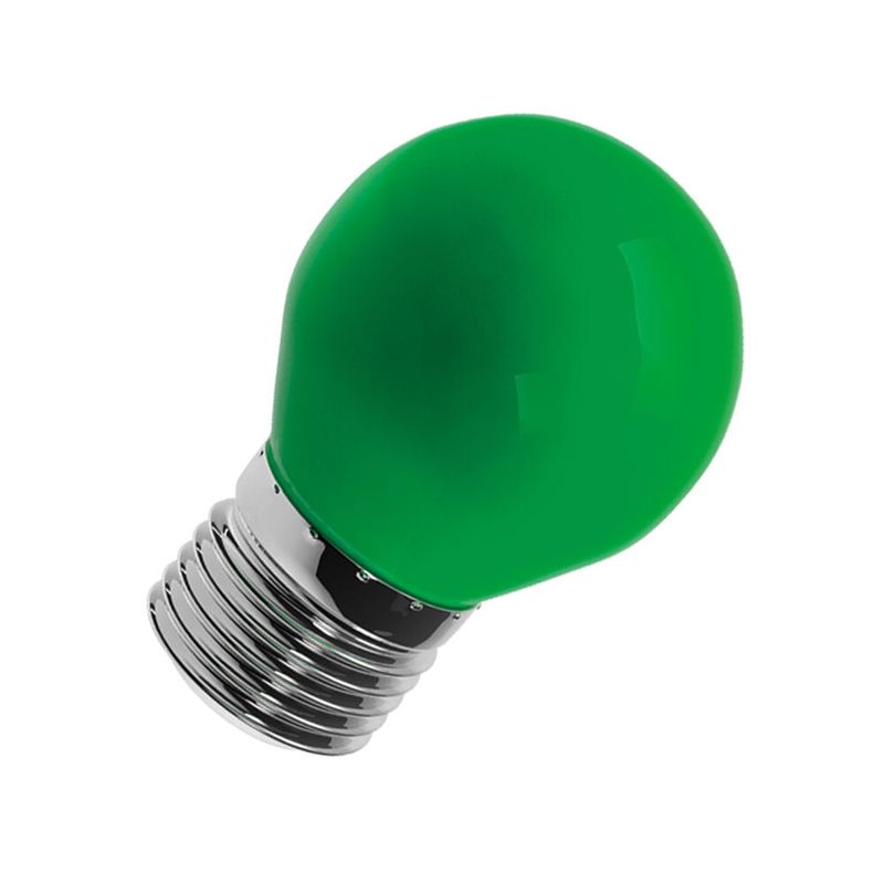Lampada-de-LED-Bolinha-Color-Bulbo-G45-1W-E27-Luz-Verde