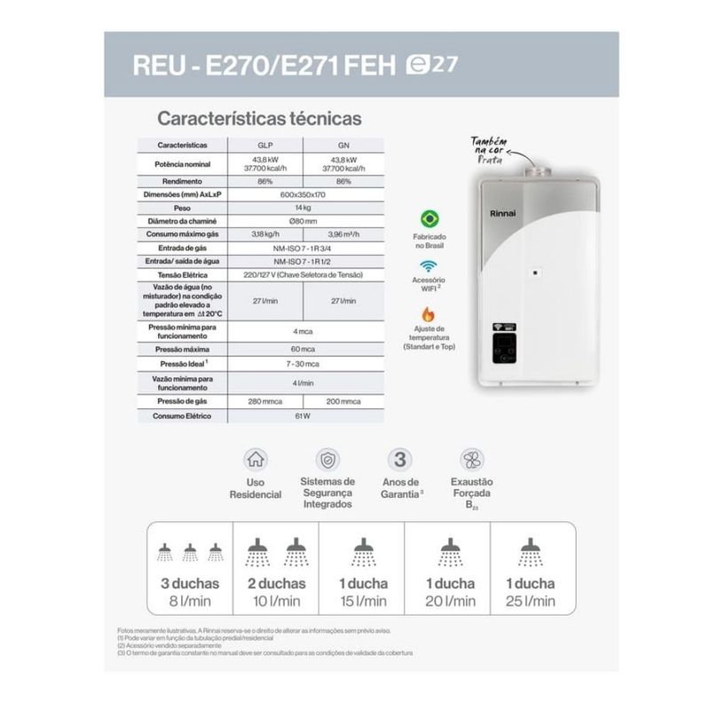 Aquecedor-de-Agua-a-Gas-GN-27L-E27-FEH-Inox-Digital-Bivolt-Rinnai