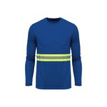 Camiseta-Poliester-Azul-Gola-Careca-Manga-Curta-Refletiva-Tam-M-Amalfi