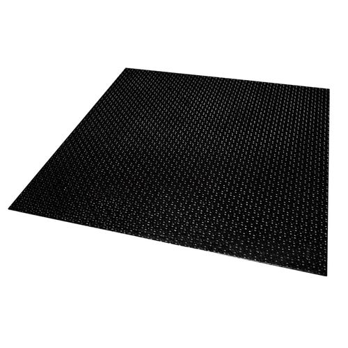 Piso Emborrachado Tipo Grão de Arroz Preto 3mm 50x50cm