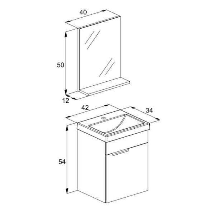Kit-Gabinete-Espelheira-para-Banheiro-Like-1-Pta-Weng-Weng-41cm