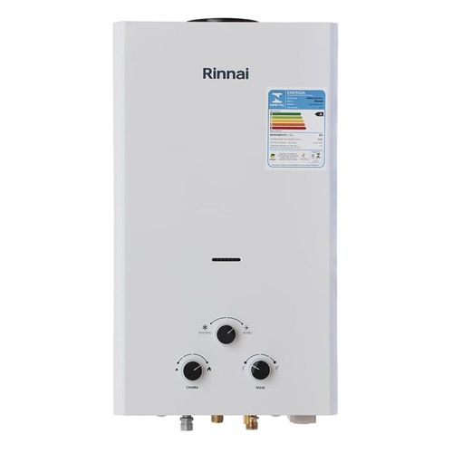 Aquecedor de Água a Gás GN 15L M150 CFH Mecânico Pilha Branco Rinnai