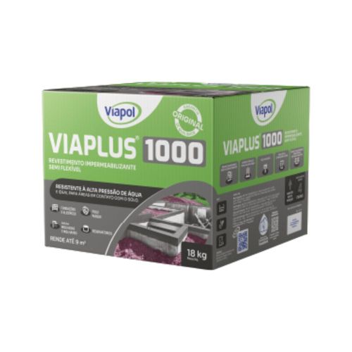 Argamassa Impermeabilizante Semi Flexível Viaplus 1000 18Kg Viapol