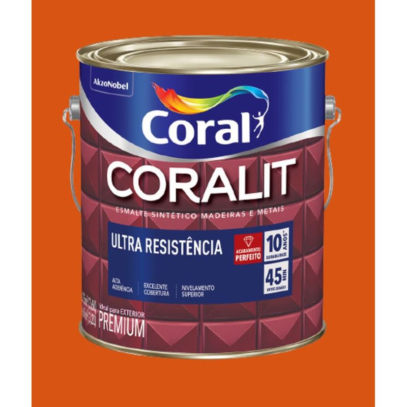 Esmalte-Premium-Sintetico-Brilhante-Coralit-Laranja-36L-Coral