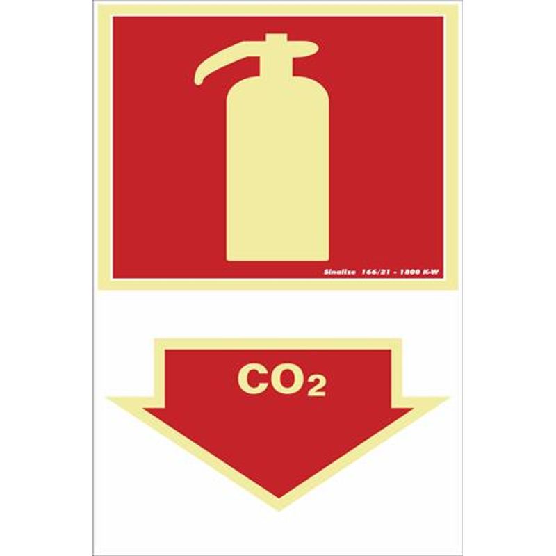 Placa-Contra-Incendio-Extintor-Co2-20x30cm-em-PVC-Fotoluminescente