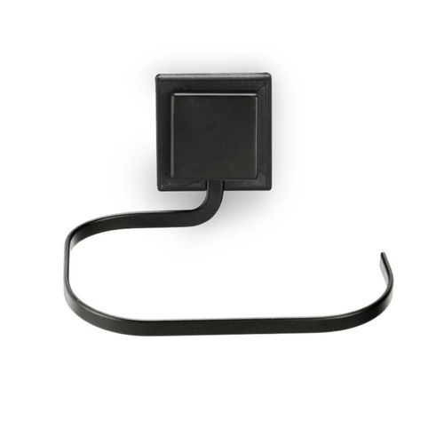 Porta Toalha de Rosto Piatina Argola Preto