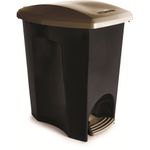 Lixeira-Eco-com-Pedal-7L-Preta-com-Tampa-Plasutil