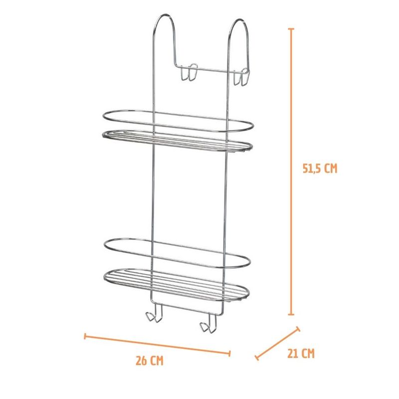 Porta-Shampoo-Duplo-para-Banheiro-515cm-Cromado