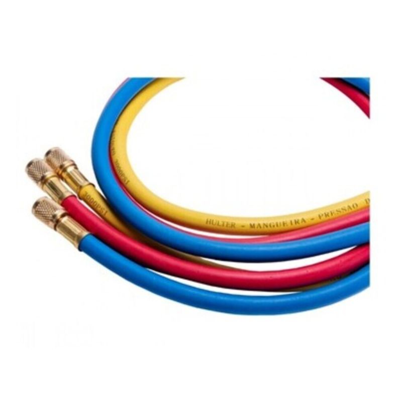 Jogo-de-3-Mangueiras-com-90cm-para-Manifold-Gas-R22-R134A-404A-e-407C
