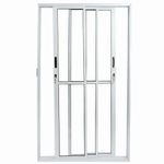 Porta-de-Correr-3-Folhas-Vidro-Liso-Aluminio-Branco-210x150cm