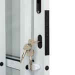 Porta-de-Correr-3-Folhas-Vidro-Liso-Aluminio-Branco-210x150cm