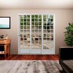 Porta-de-Correr-3-Folhas-Vidro-Liso-Aco-Branco-Esquerdo-215x160cm