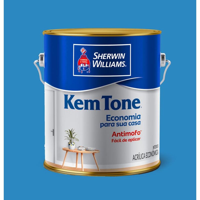 Tinta-Economica-Acrilica-Fosco-Kemtone-Azul-Oceano-36L